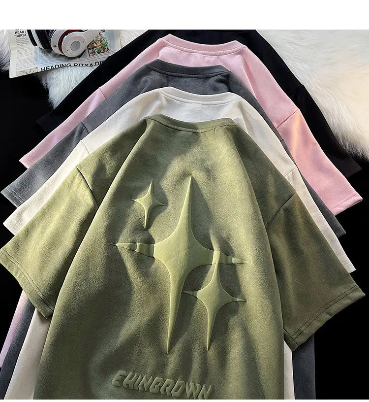 EHNGROWN Polygons Star Shape Short Sleeved T-Shirt