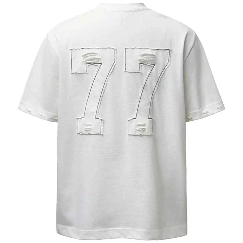 Streetwear Letter Patchwork Oversized T-shirts