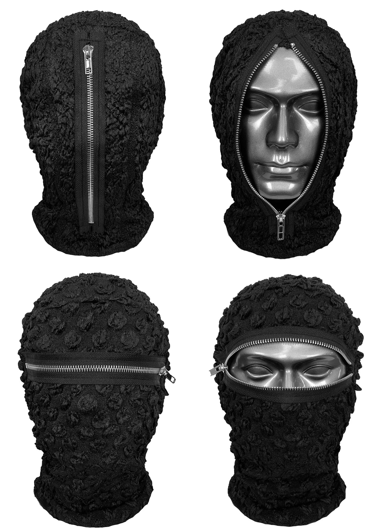 Full Face Mask Zipper Style Monkey Cap