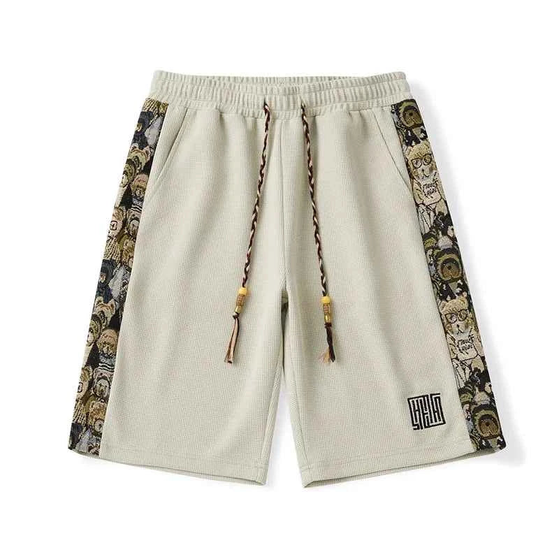 Bear Embroidery Shorts