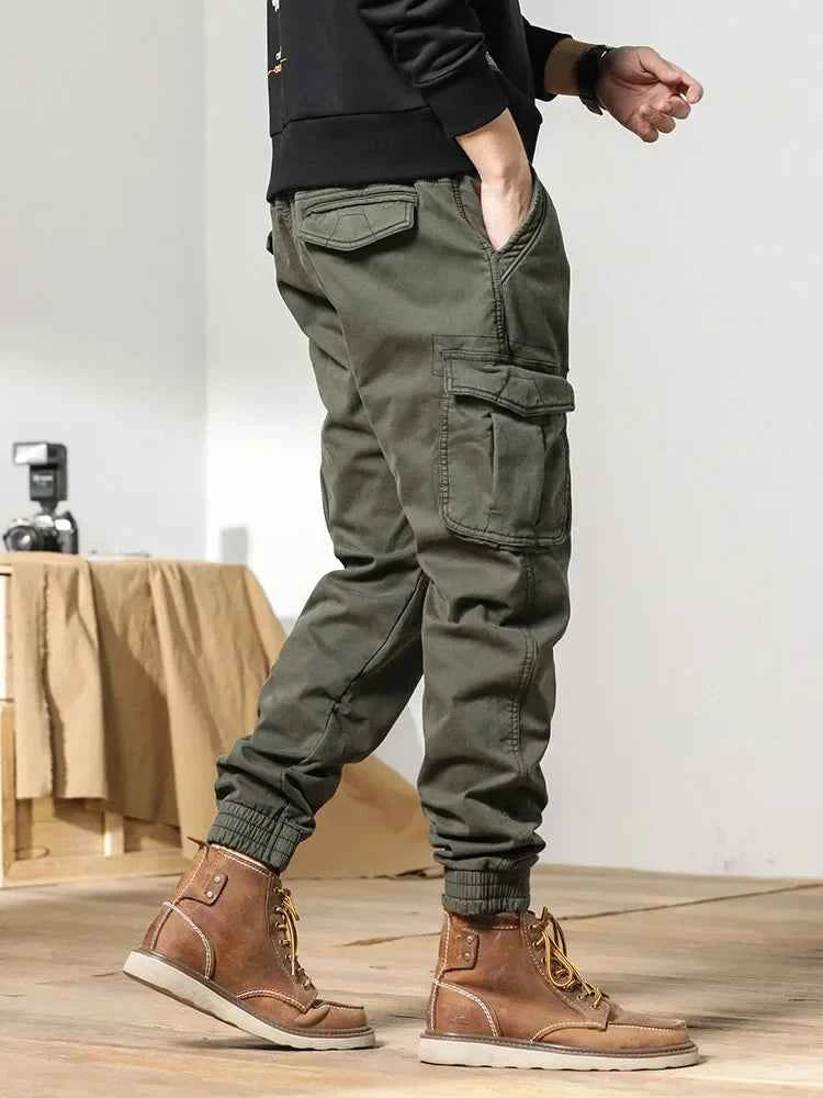 Slim Fit Elastic Ankle Pants