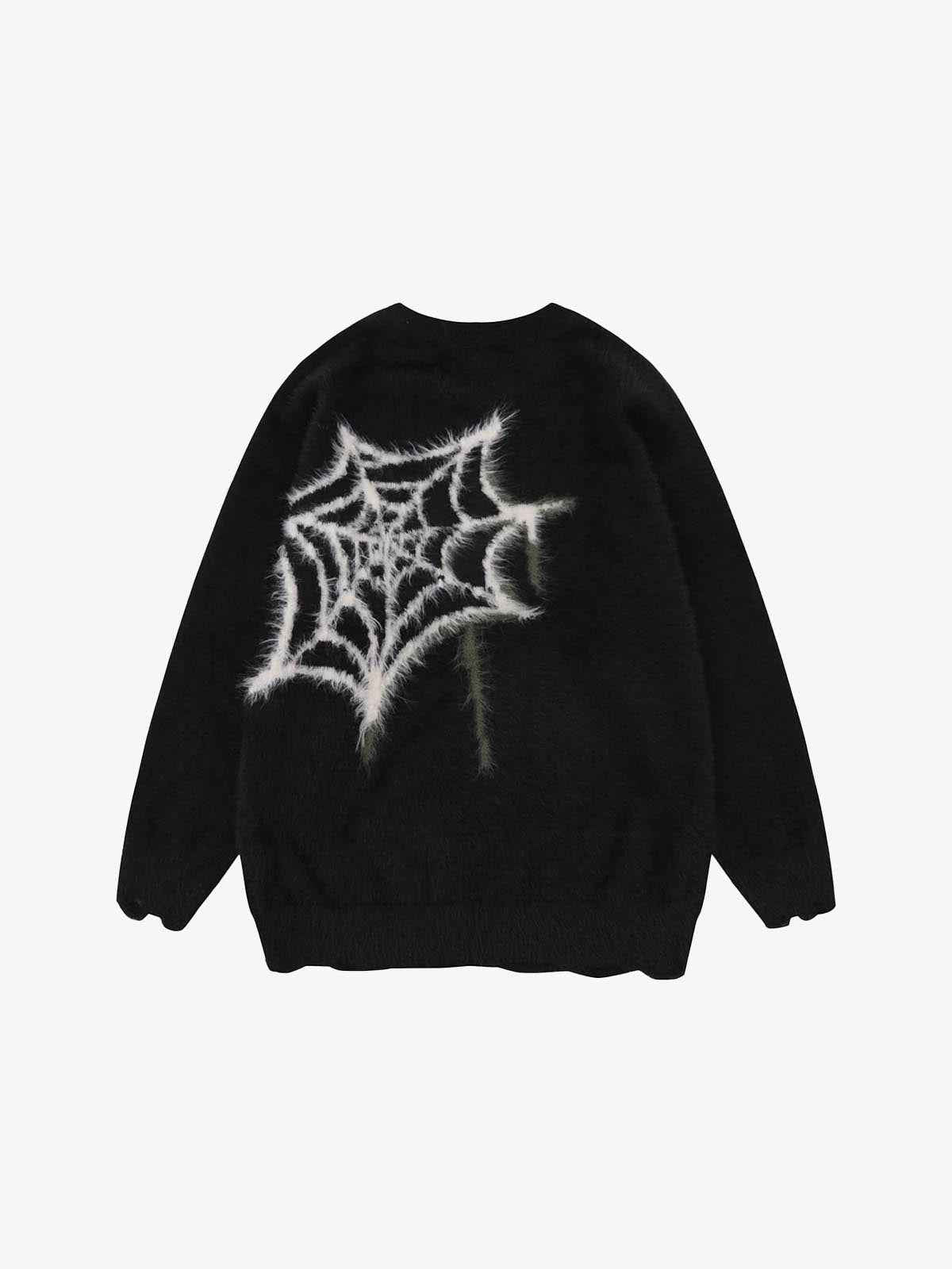 Star Spider Web Knitted Sweater