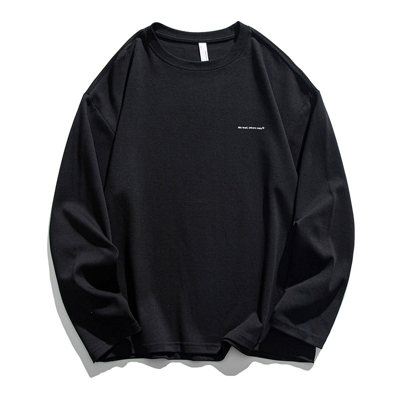 We lead, others copy© Casual Solid Long Sleeve