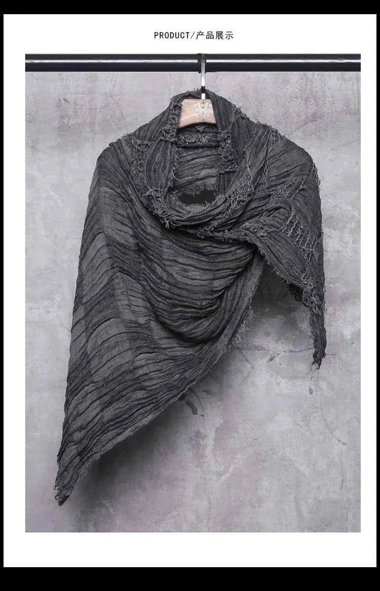 Ripped Design Round Neck Scarf