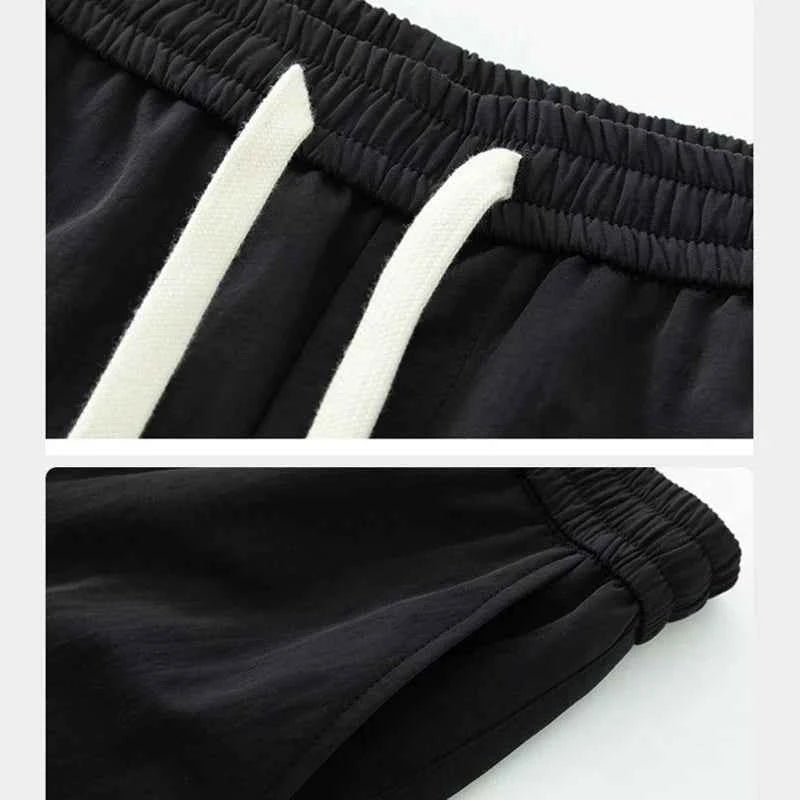 Plain Color Hiking Style Knee Pocket Pants