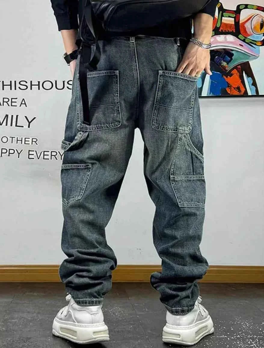 Ripped Denim Carpenter Jeans