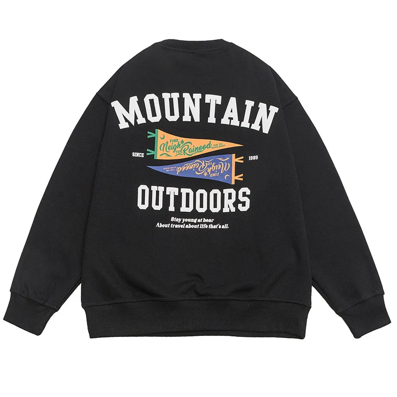Adventure Mountain Outdoor Pullover Sweatshirt