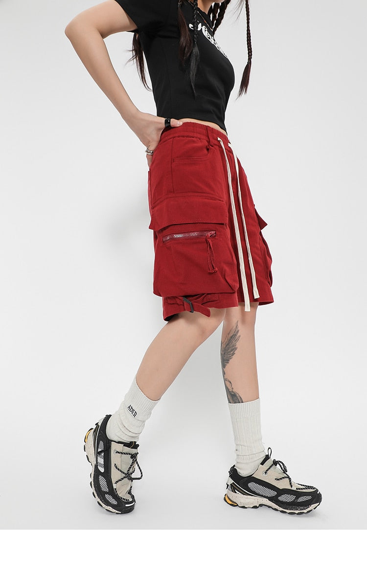 Cargo Track Multi Pockets Shorts