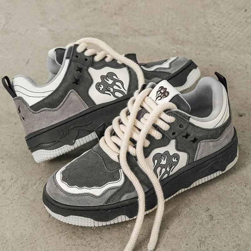 Smokey Gray Flame Shoes