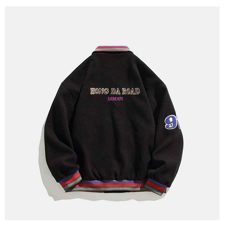 97 Number Baseball Slim Fit Bomber Jacket
