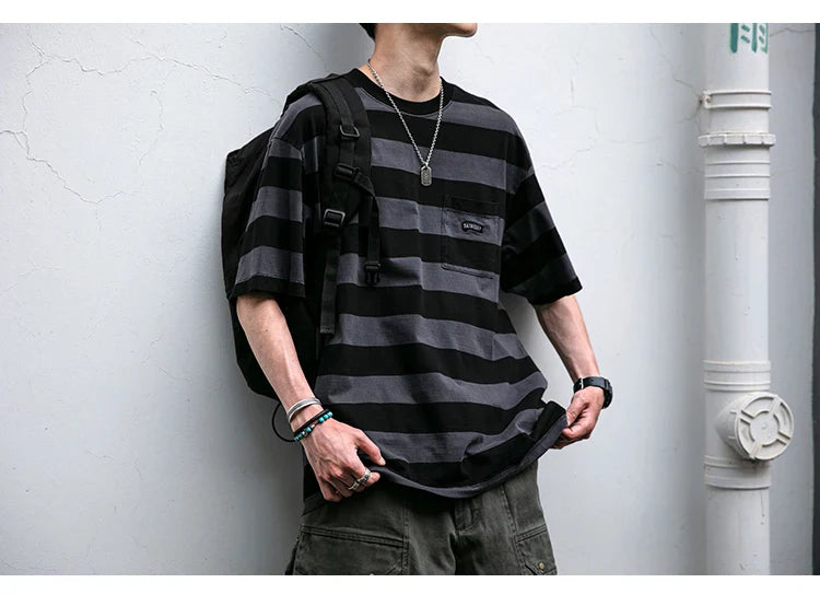 Saturday Striped Cotton T-Shirt