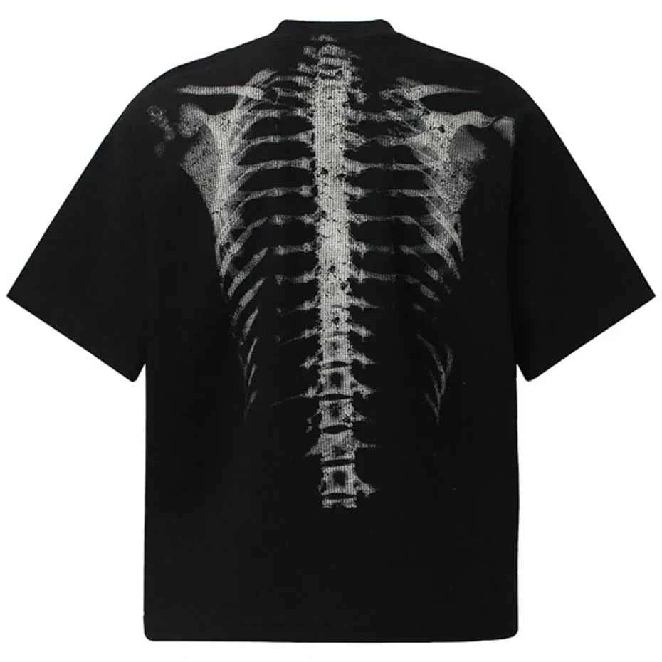 Skeleton Graphic  Streetwear Oversized T Shirt