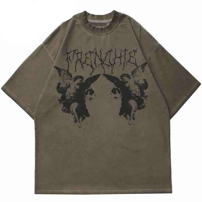 TRENCHIE Suffocation Fairy Angel Loose T-Shirt