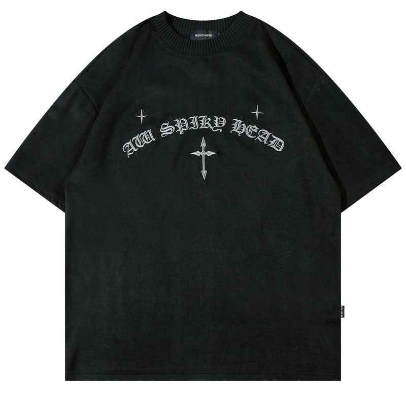 Latin Cross Embroidery T-Shirt