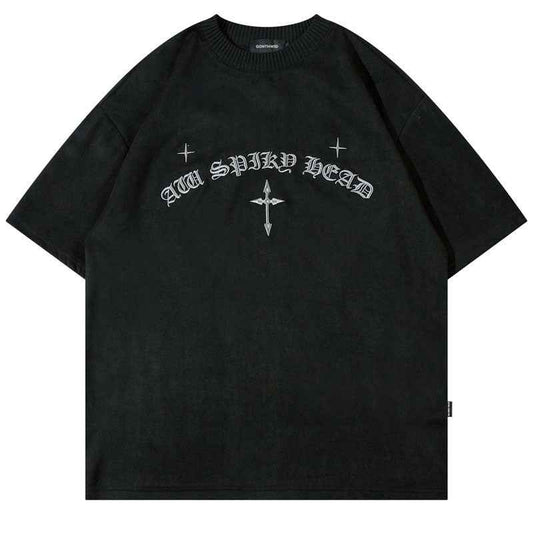 Latin Cross Embroidery T-Shirt
