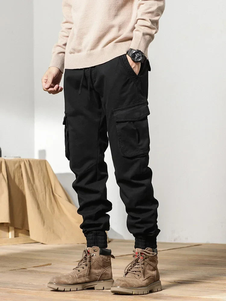 Slim Fit Elastic Ankle Pants