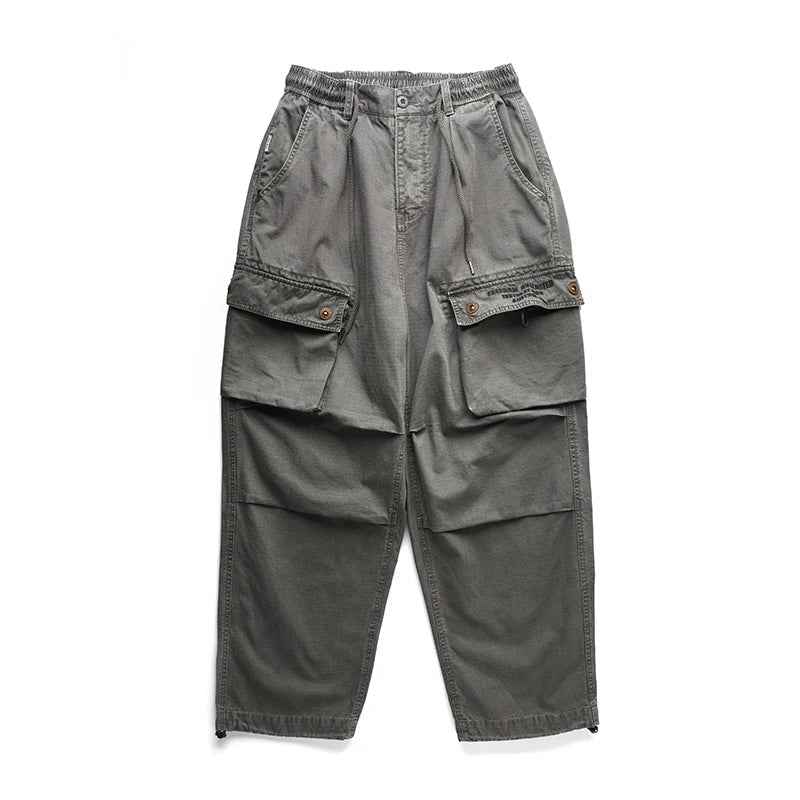 Tactical Straight Leg Elastic Waist Pants