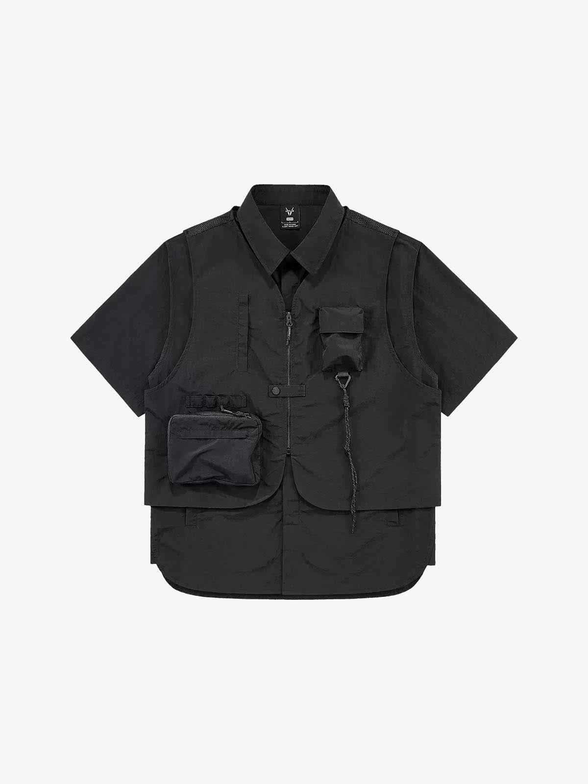 Multi Vest Pockets Two Pieces T-Shirt