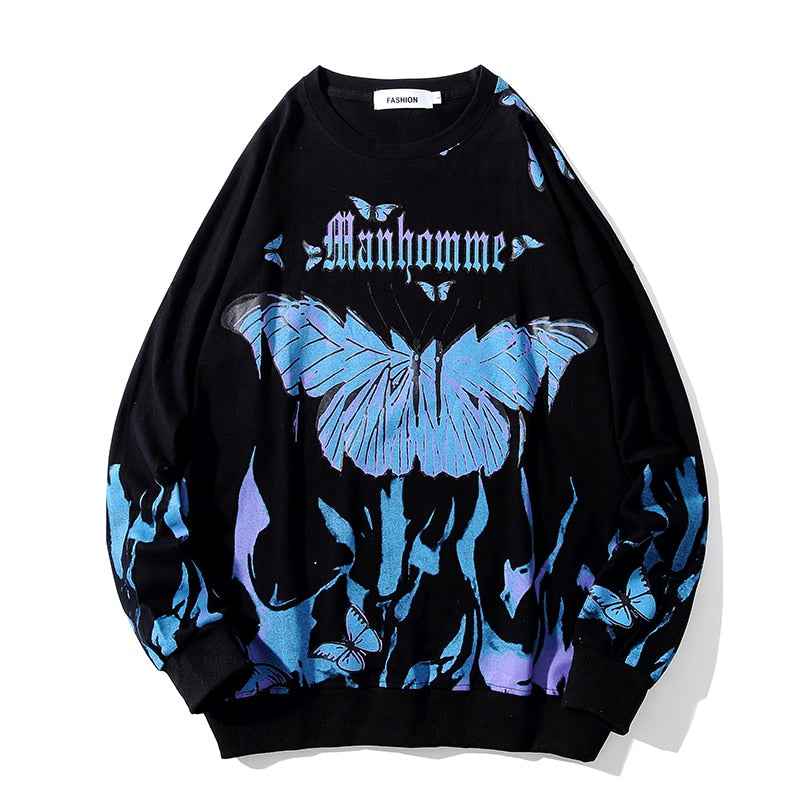 Butterfly Fire Flame Sweatshirt