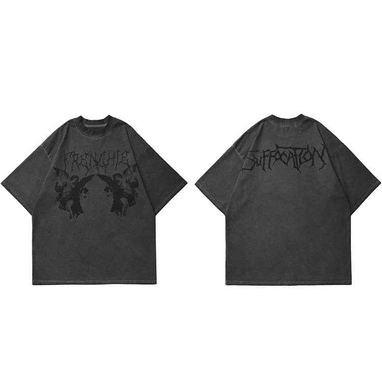 TRENCHIE Suffocation Fairy Angel Loose T-Shirt