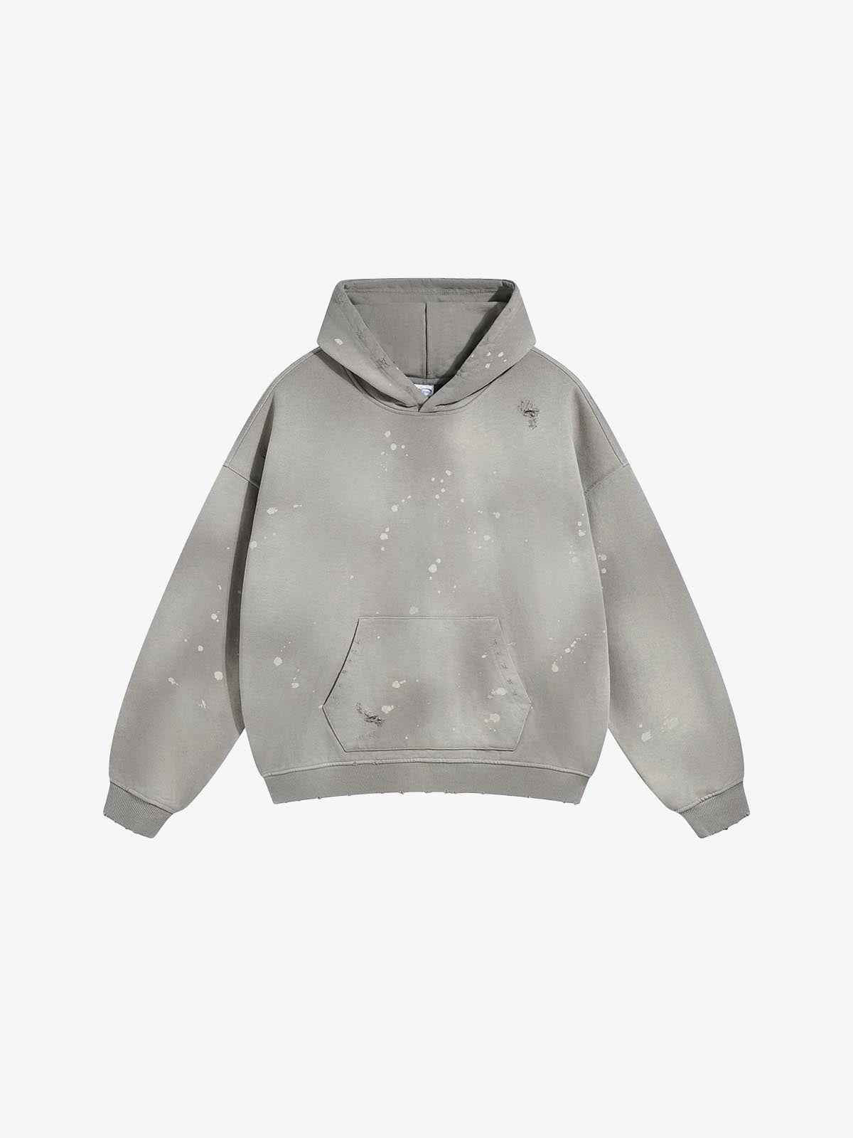 Iso Splash Abstract Oversized Pullover Hoodie