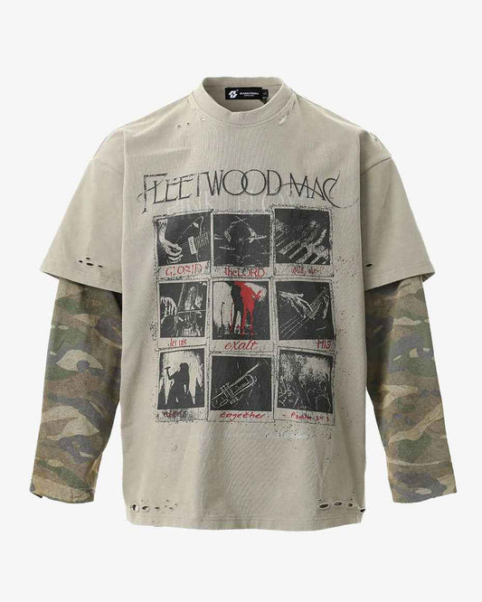 Fleetwood Mac Camo Long Sleeve T-Shirt