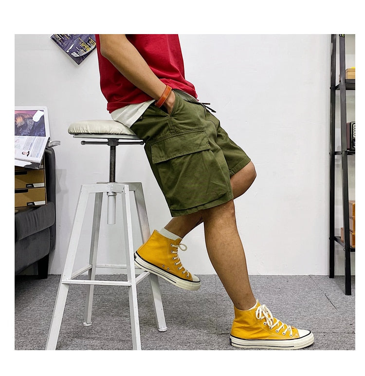 Tactical Multi-Pocket Cargo Shorts