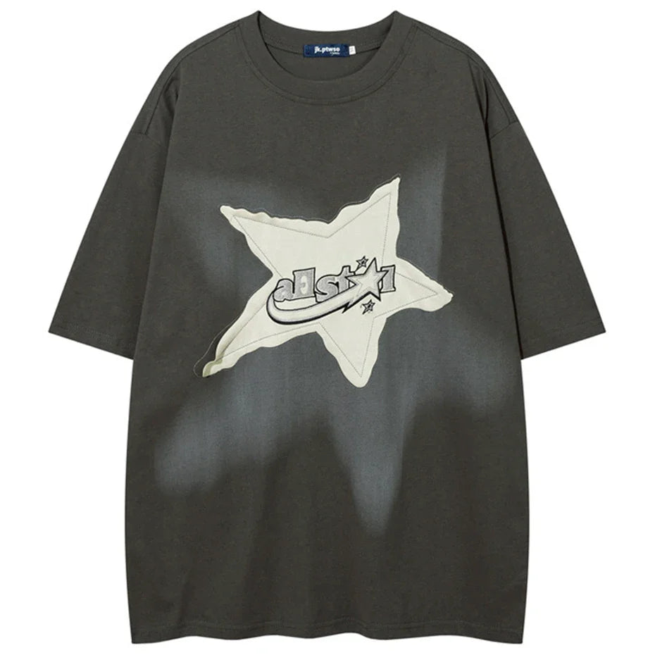 Streetwear Oversized Star Tshirts
