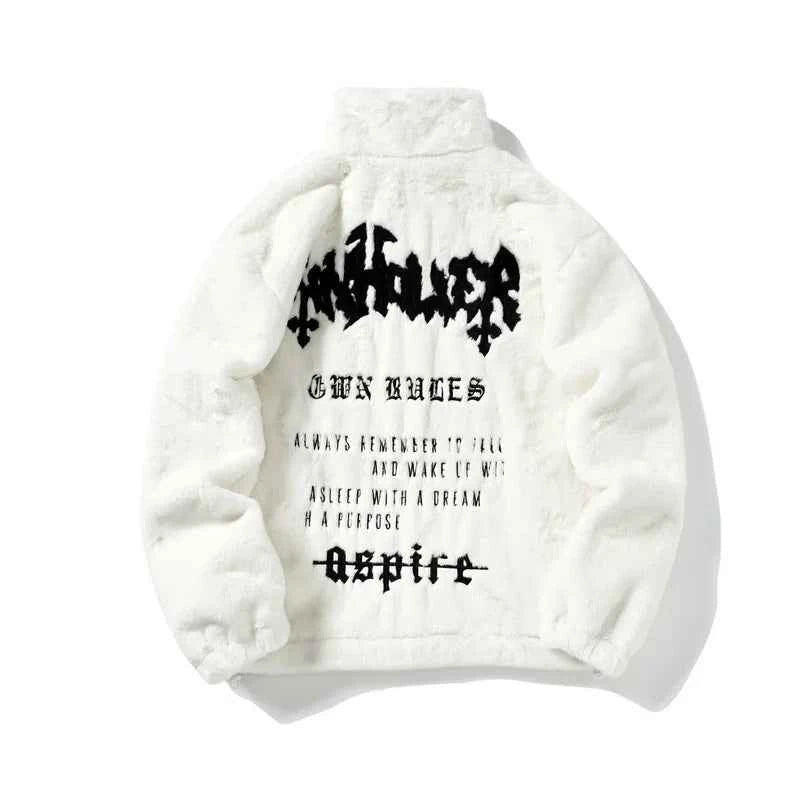 Streetwear Outerwear | Gothic Fur Jacket
