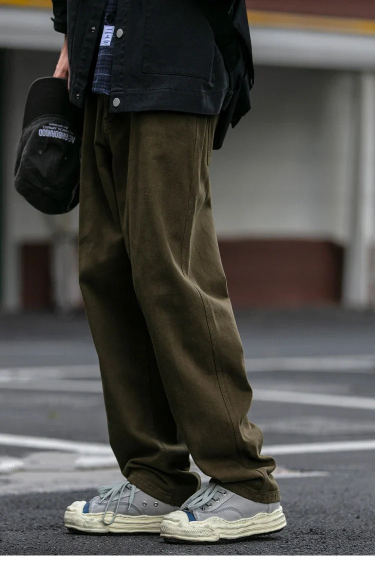 Casual Straight-Leg Trousers