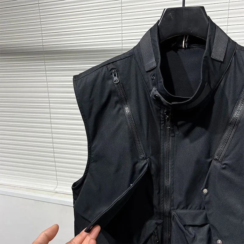 Dark Crow Sleeveless Zipper Vest