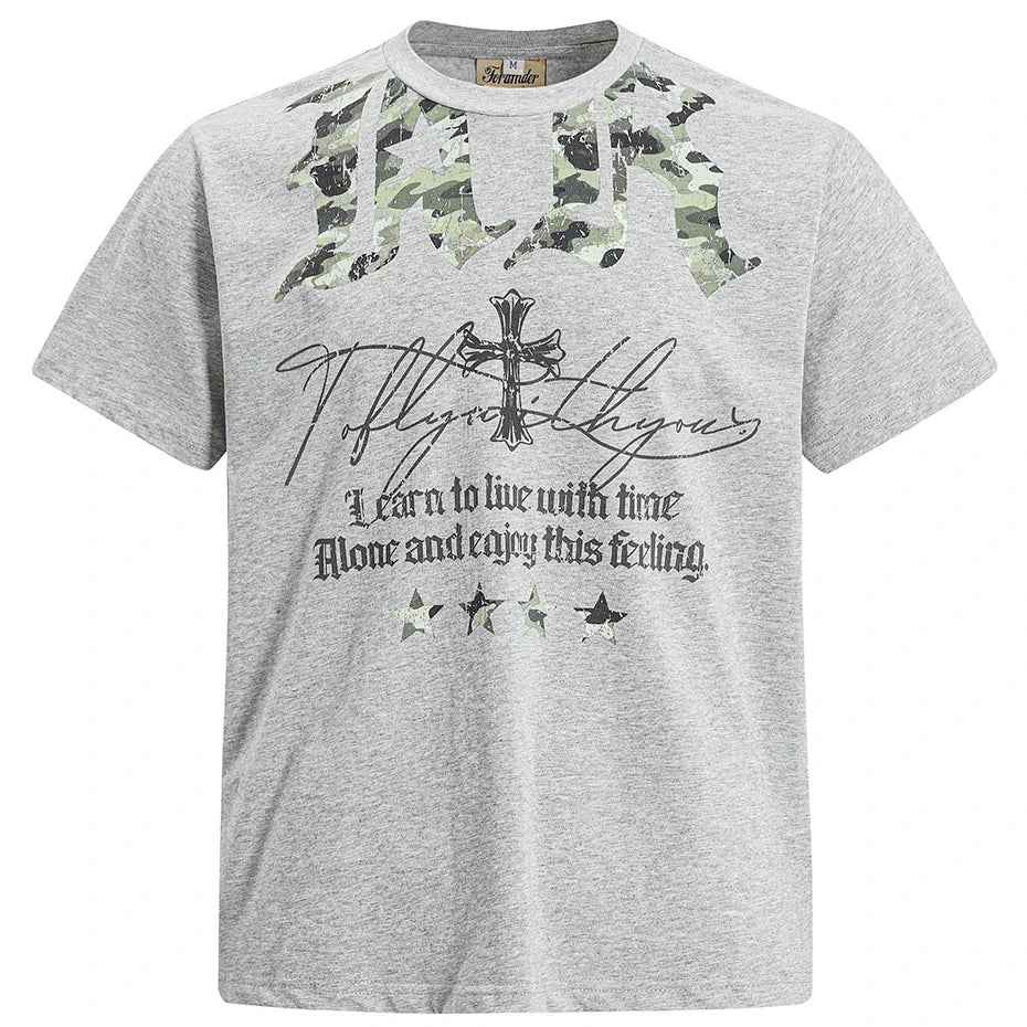 Cross Graphic Streetwear Oversized T-Shirts