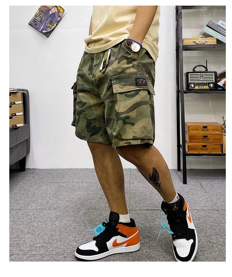 Tactical Multi-Pocket Cargo Shorts