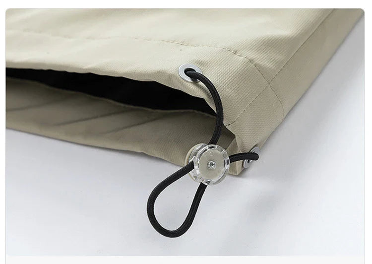 High Neck Two Tone Cargo Bomber Jacket