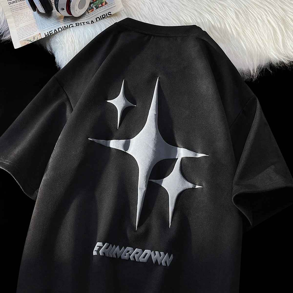 EHNGROWN Polygons Star Shape Short Sleeved T-Shirt