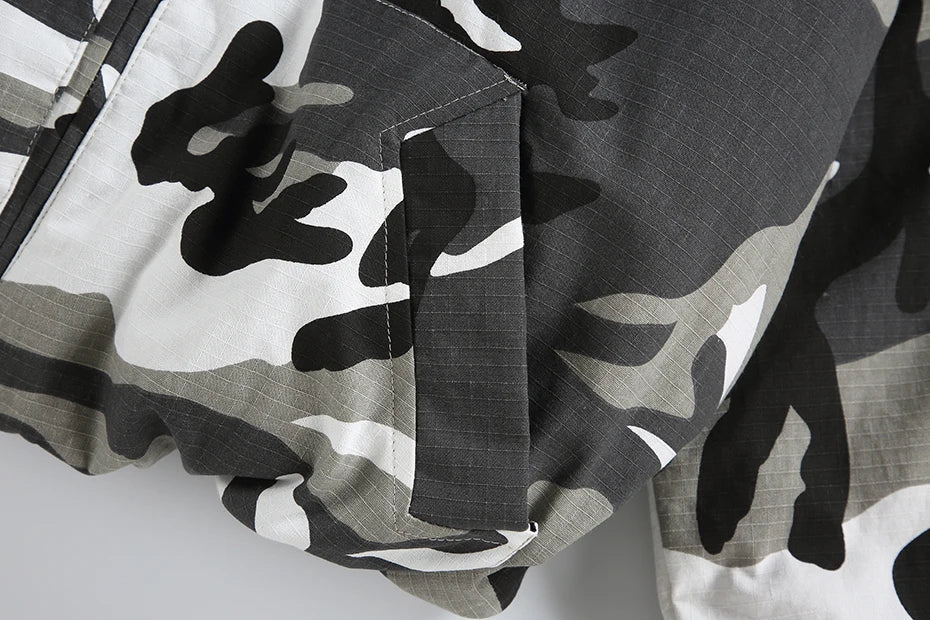 Disruptive Camouflage Elastic Waist Jacket