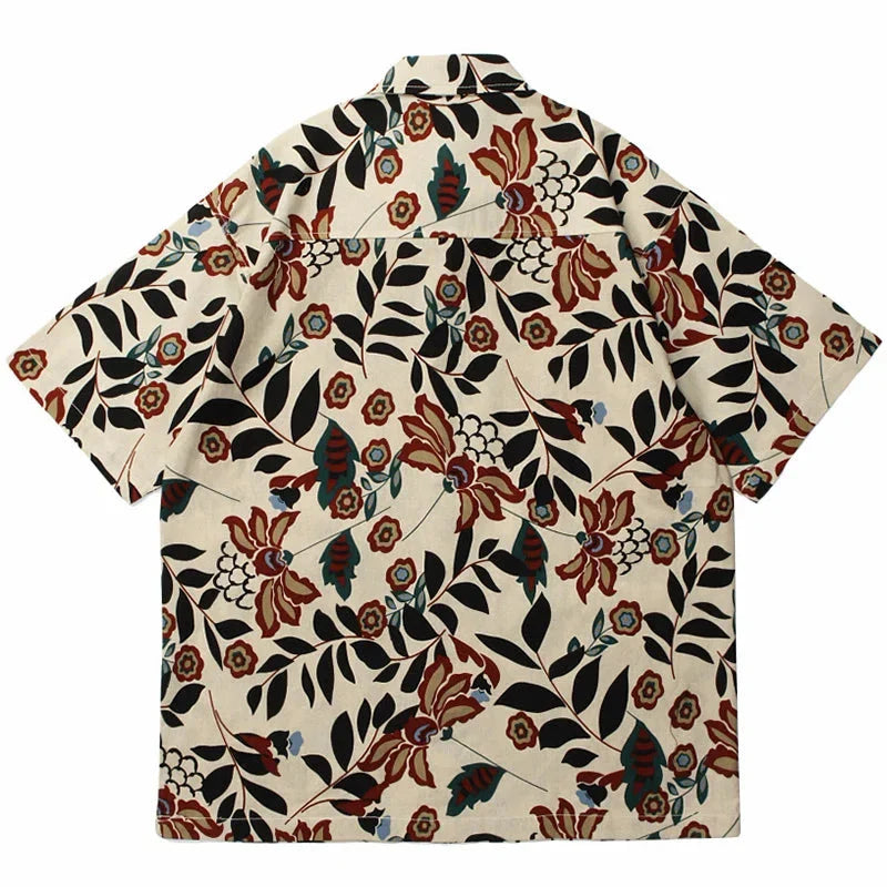 Colorful Floral Art Short Sleeves T-Shirt