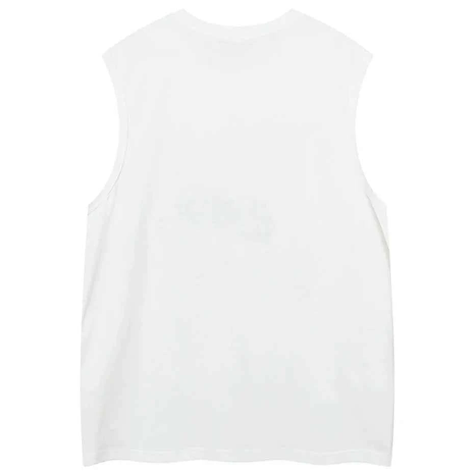 Star Patchwork Streetwear Oversized Vest
