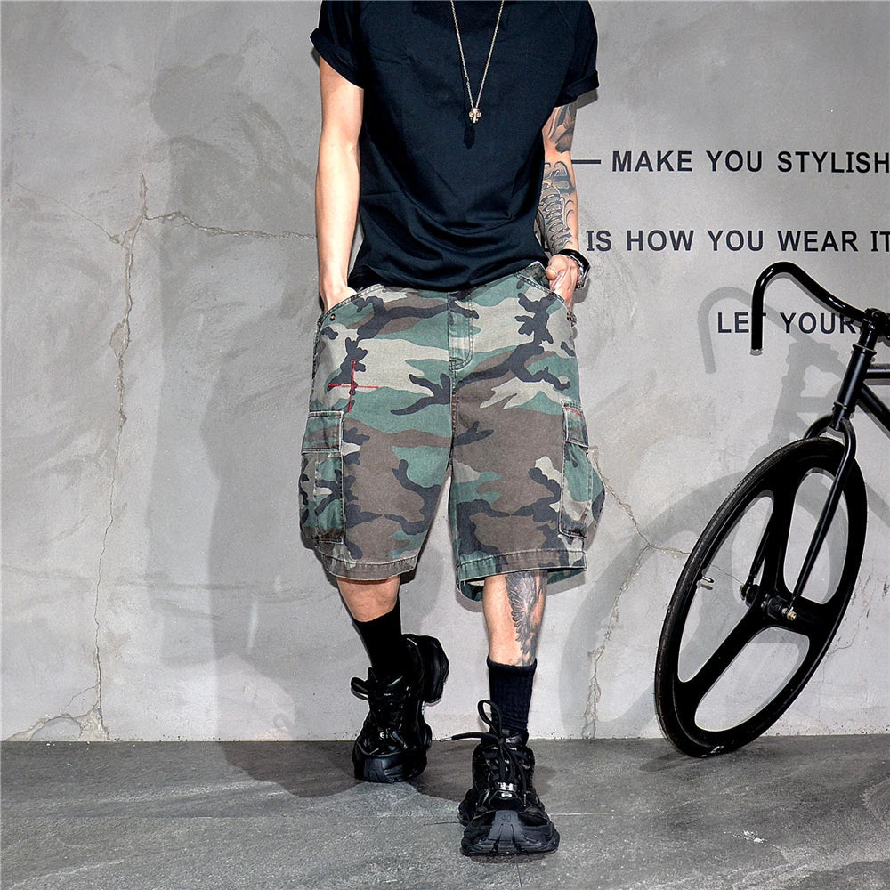 Tactical Camouflage Knee Length Shorts