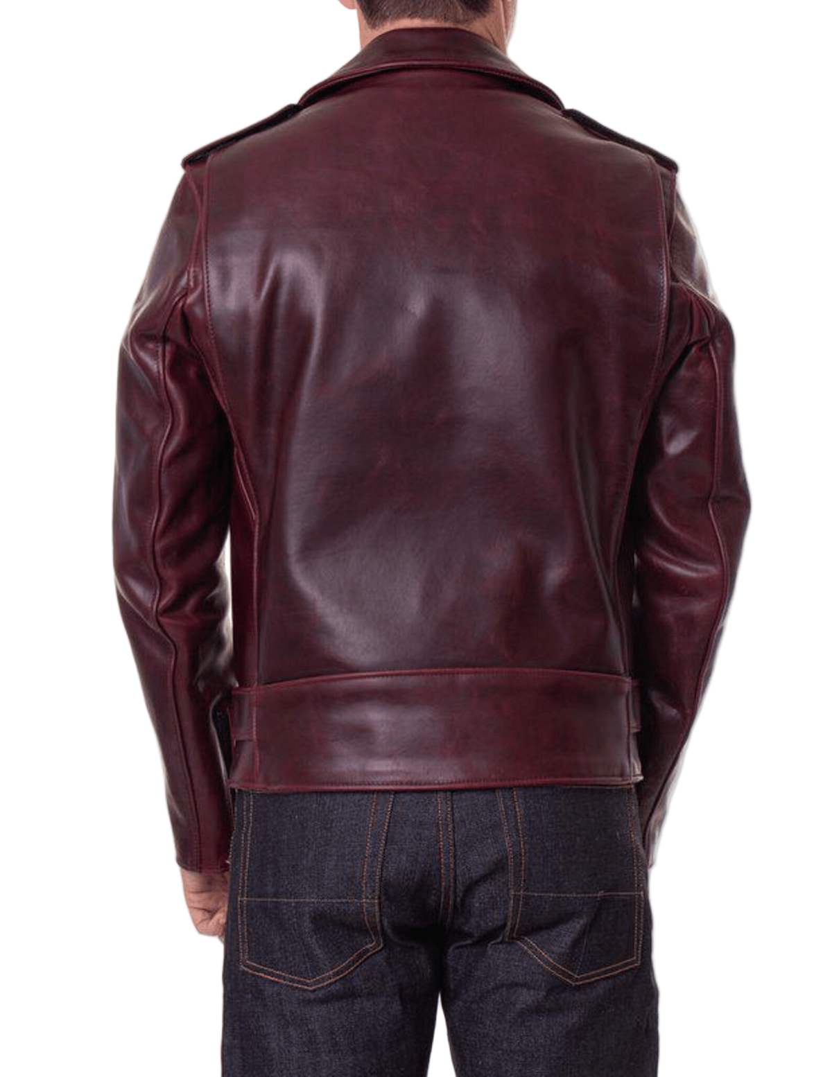 Men's Heavyweight Steerhide Asymmetrical Biker Jacket