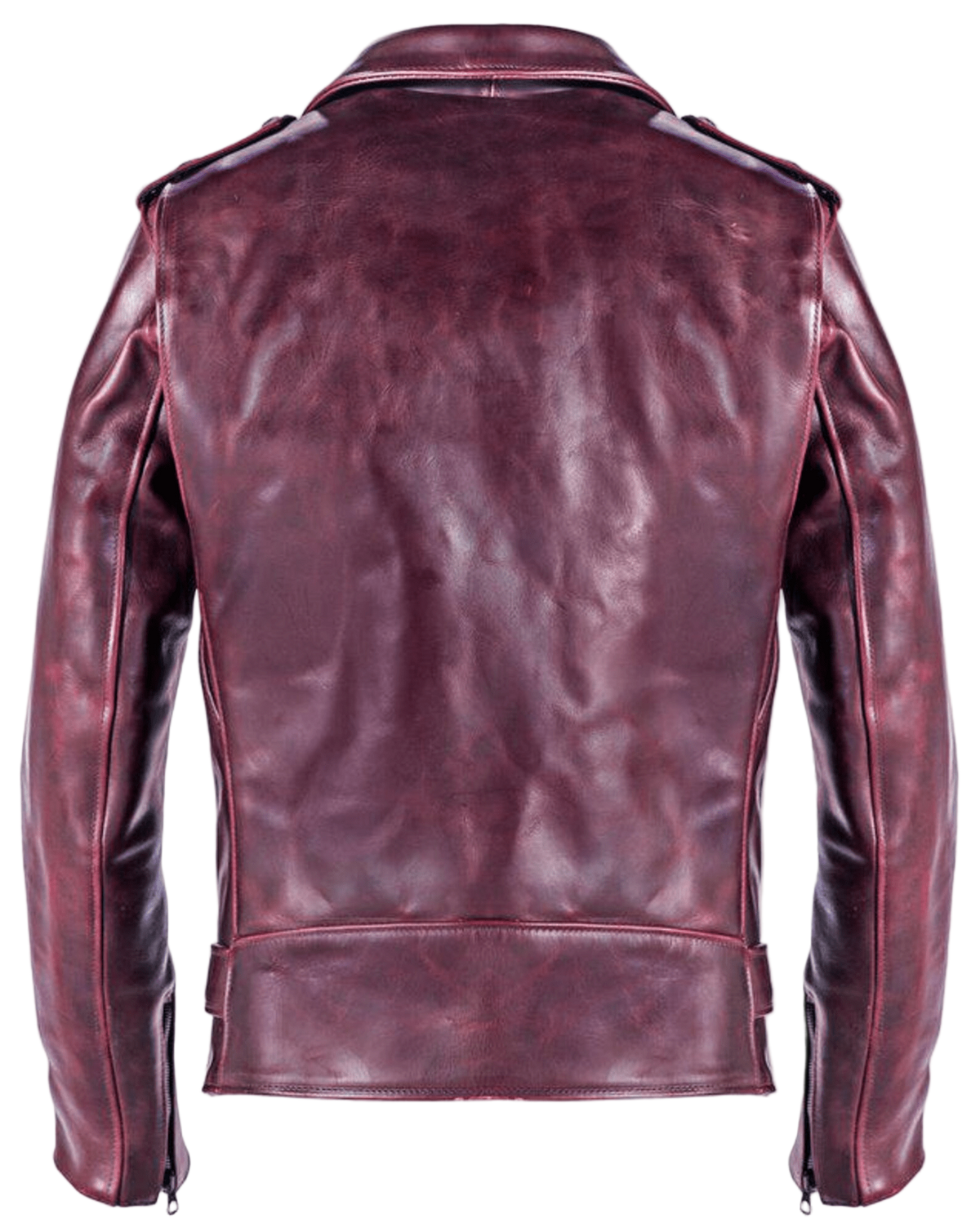 Men's Heavyweight Steerhide Asymmetrical Biker Jacket