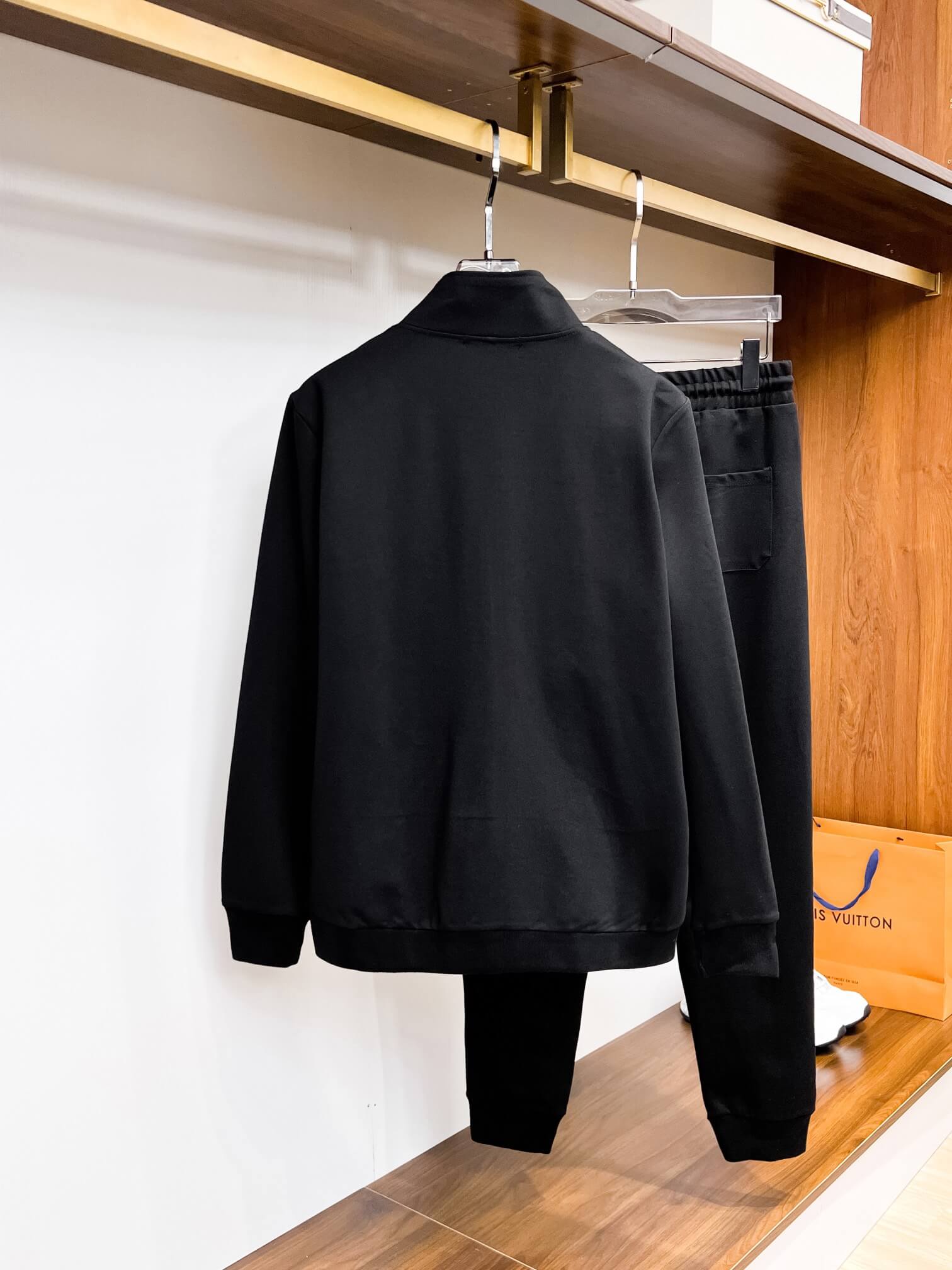 Stefano Ricci Eagle Logo Technical Jersey Tracksuit Black CUSTOM