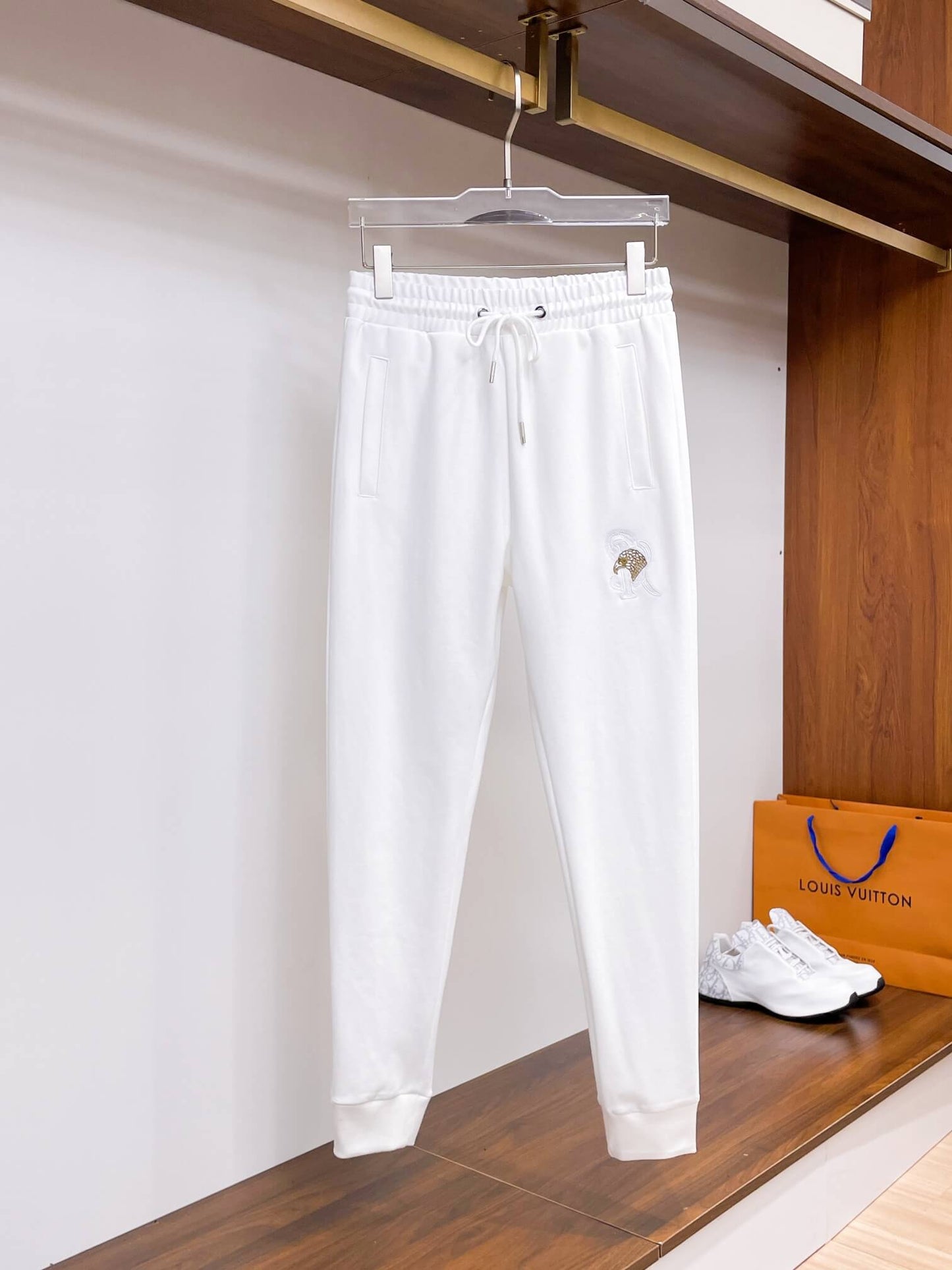 Stefano Ricci Eagle Logo Technical Jersey Tracksuit White CUSTOM