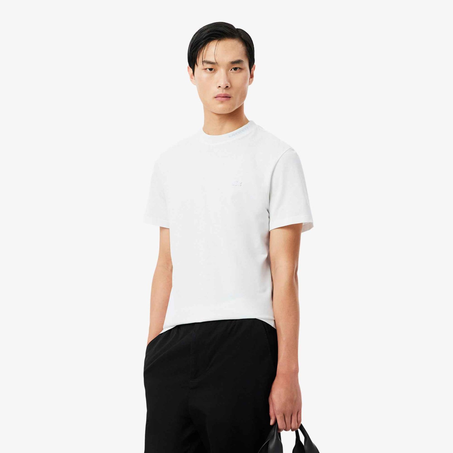 Lacoste Branded Pique Tee - White