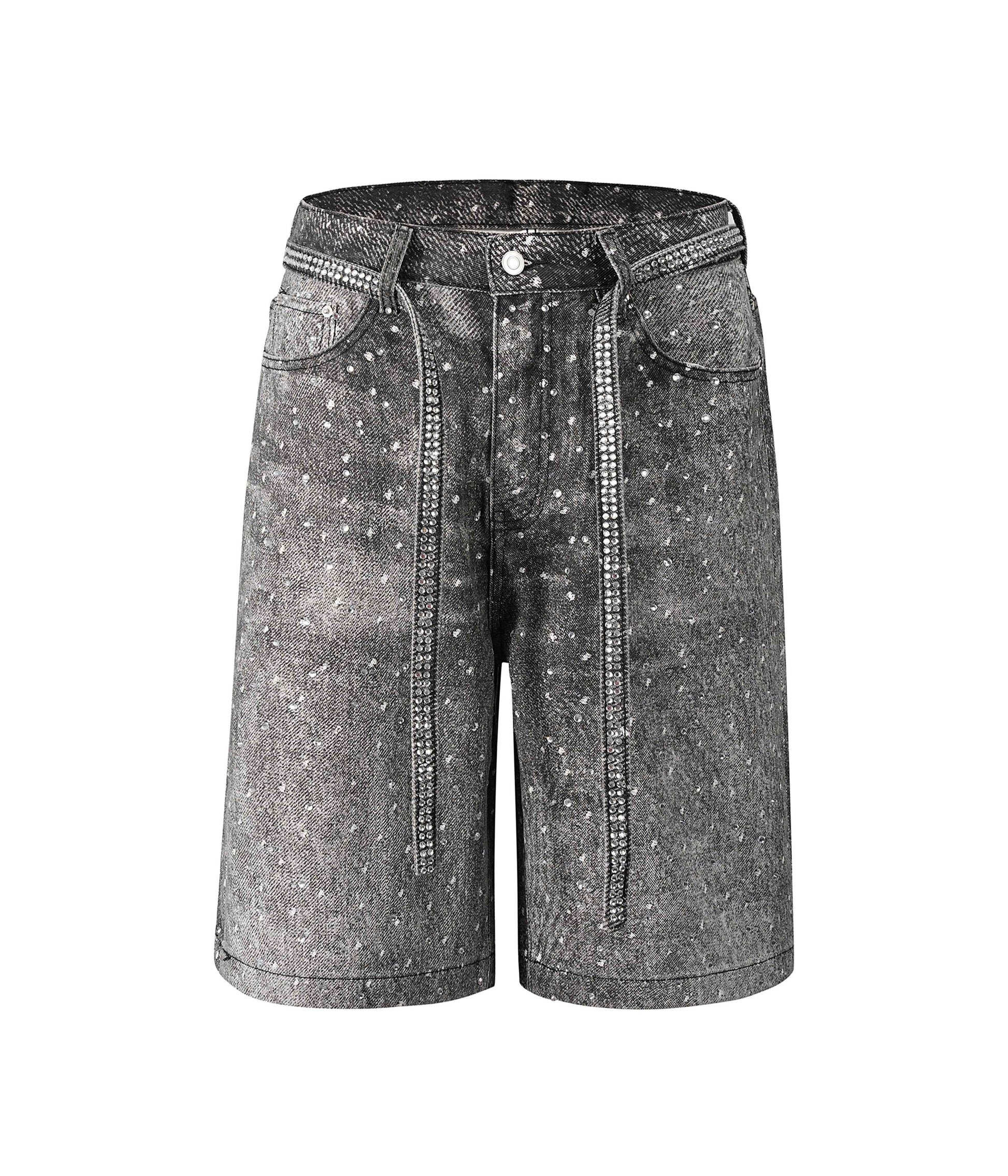 NOIR RHINESTONE SHORTS
