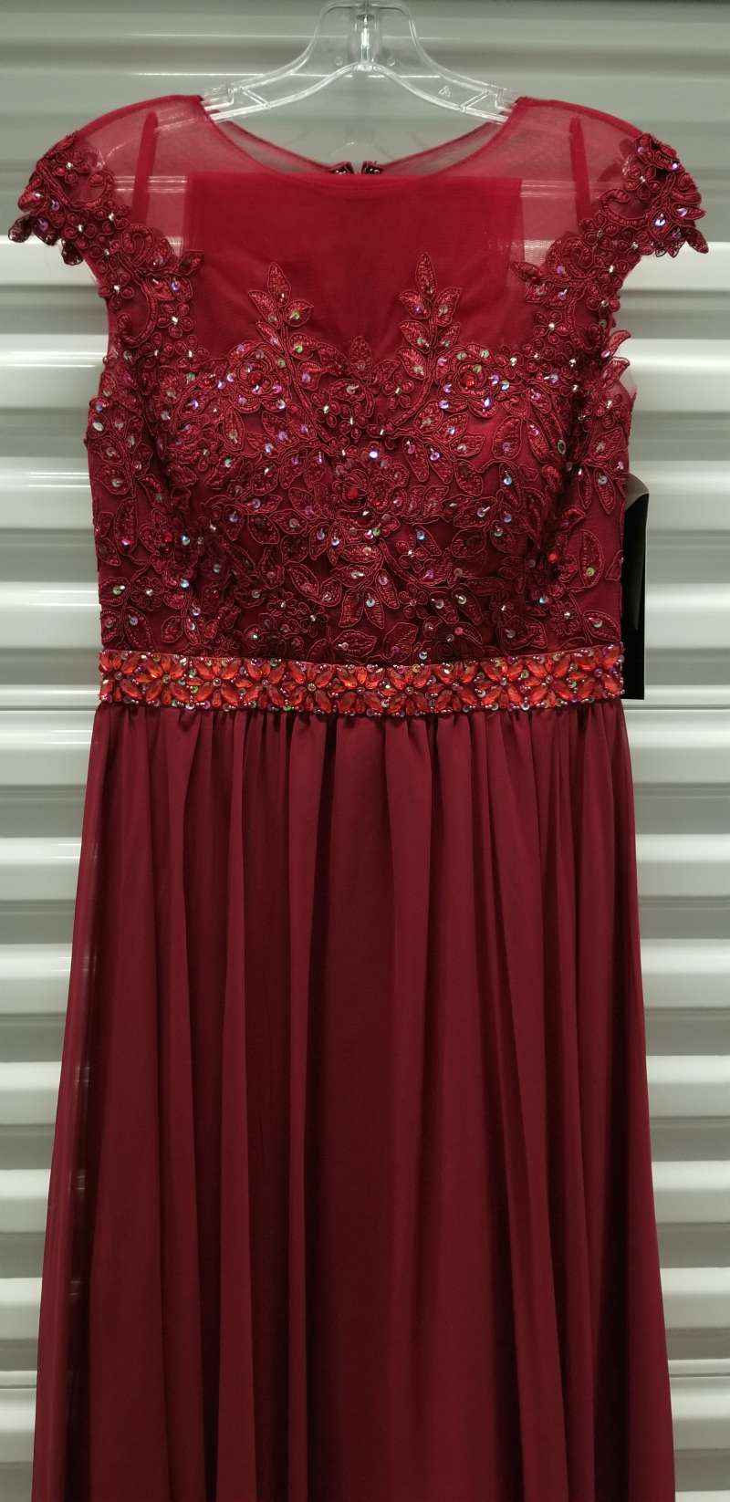CLEARANCE - Cinderella Divine UJ0011 Cap Sleeved Long Dress (Size S)