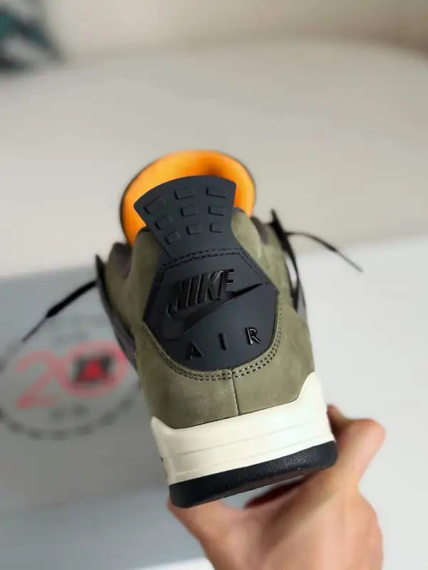 Undefeated x Air Jordan 4 Retro – Olive and Black