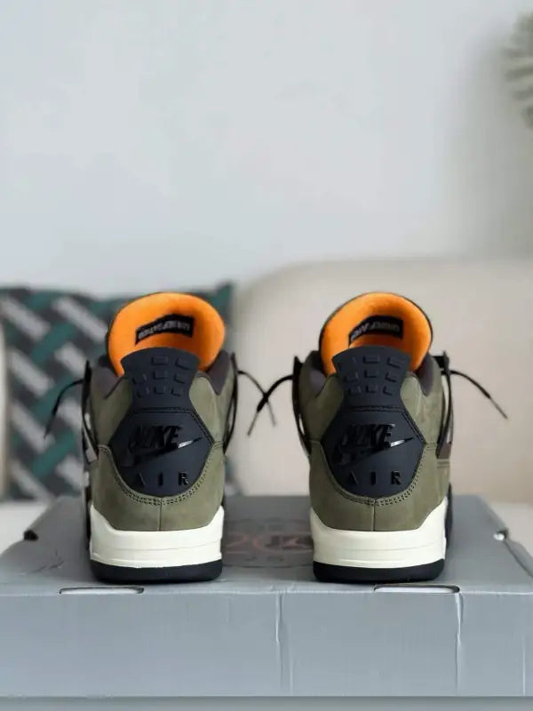 Undefeated x Air Jordan 4 Retro – Olive and Black