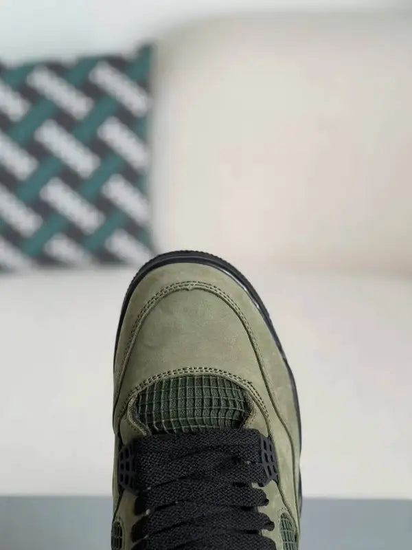 Undefeated x Air Jordan 4 Retro – Olive and Black