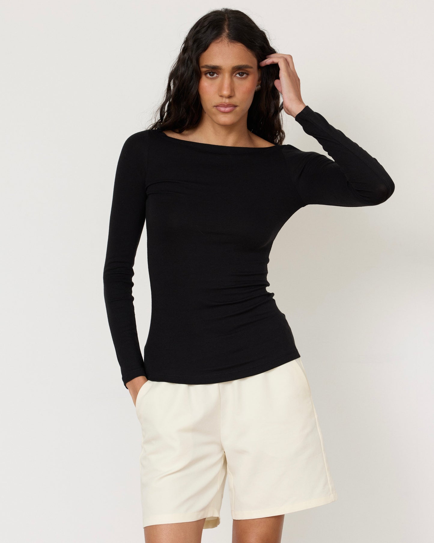 Lane Boatneck Top